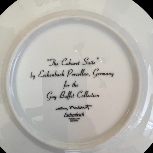 Set of 3 autographed the cabaret suite by eschenbach 8” plate I have 12 for sale - Picture 4 of 5